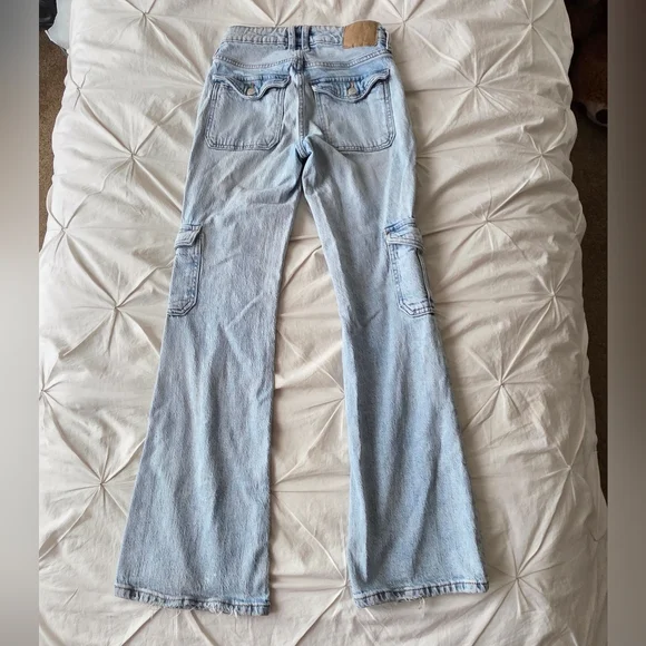 Aeropostale Flare Mid-Rise Cargo Jean - Picture 3 of 11